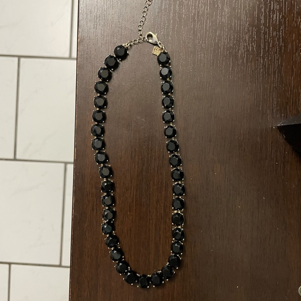 Banana Republic black and gold necklace